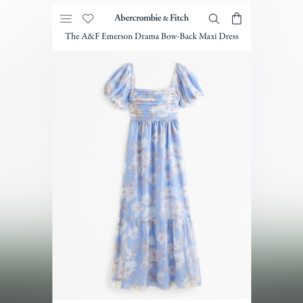 Abercrombie & Fitch Emerson Blue Floral Dress